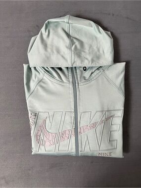 Nike Zip-Up Hoodie Women’s Size Small Light Mint Long Sleeve Sportive